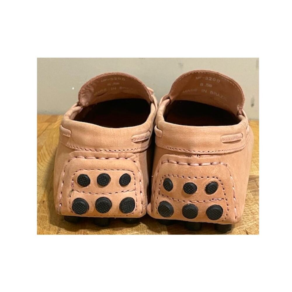 Mercanti Fiorentini Moccasin Driving Loafers Light Pink Suede Women's Sz 8.5 - Picture 3 of 10
